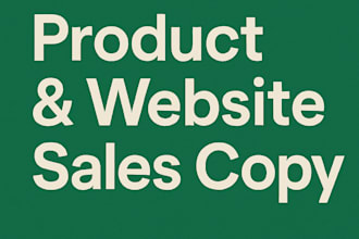 write SEO product descriptions and landing page copy