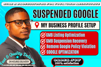 fix gmb, reinstore suspended google my business profile, optimize gmb profile