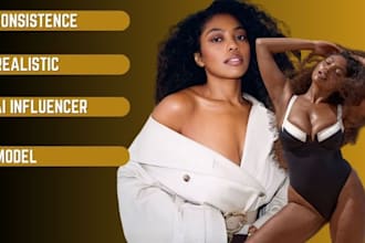 create realistic ai influencer model photoshoots ai avatar headshot for brands