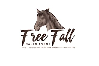 design youthful aggressive free fall sales event logo