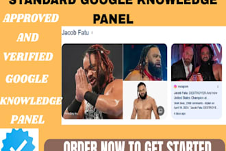 edit, create a standard and verified google knowledgepanel for personal or brand