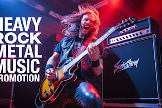 promote your organic rock metal music promotion to top active playlist curators