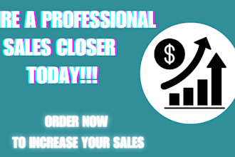 be your sales representative, sales coach, sales expert, sales manager