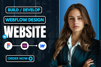 design or develop webflow website, webflow expert, figma to webflow