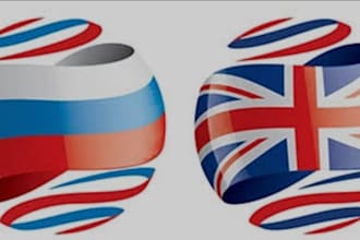 manual english to russian translations with perfect grammar and context