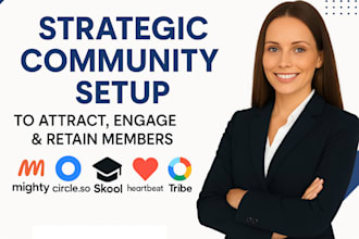 setup mighty network, online course community, circle so skool membership kajabi