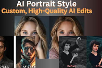 design unique ai portraits and pixel art edits