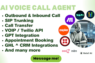 build ghl ai voice calling agent retell ai, vapi, synthflow, bland ai, n8n make