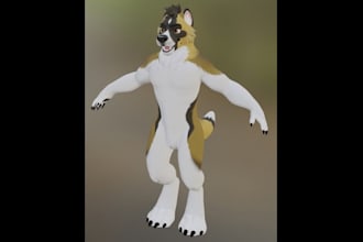 create custom vrchat avatar, nsfw, furry, vtube avatar, vr character, vrc, vrm