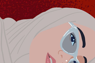turn your picture into animated flat art style