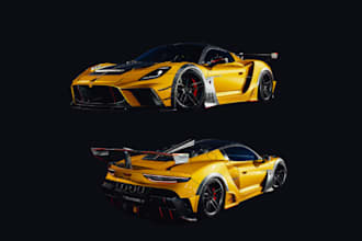 do 3d car modeling automotive rendering 3d car model for 3dprinting