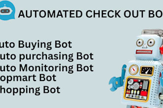 build auto check out bot, auto buying bot, auto purchase bot, scalping bot