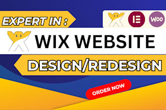 design, fix or revamp custom responsive wix website or wix business website
