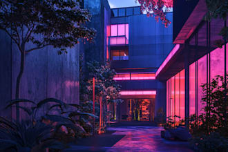draw a fantasy art cyberpunk city, futuristic or sci fi art