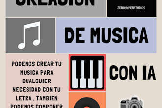 generaré música con ia para videos, podcasts, juegos o presentaciones