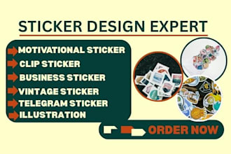 design illiustrative stickers patches hangtags for brand ,community, wholesales