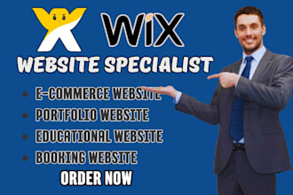 design and redesign ecommerce, educational, portfolio, booking, wix website