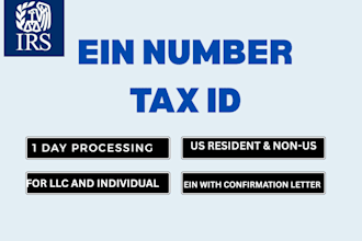 get your ein tax id for llc or sole proprietor fast delivered within 24h