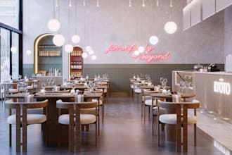 3d restaurant,interior designs,bakery,cafe,coffee shop,lounge,pub,sauna,pizza