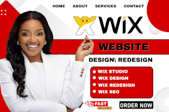 create wix website design, wix website redesign, wix studio website design