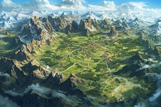 do custom fantasy map for you