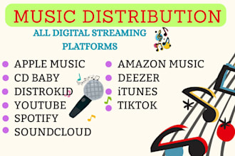 distribute your music to streaming platforms apple music distrokid tiktok cdbaby