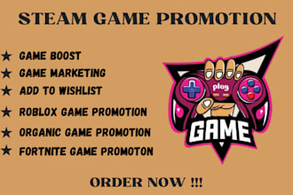 promote steam game to get steam wishlist steam traffic steam game promotion