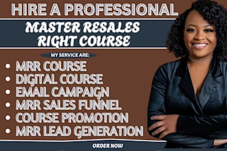 promote master resell rights course email marketing campaign salesfunnel ubc dwa
