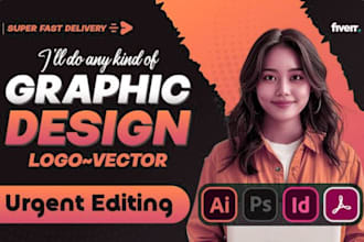 do graphics logo design business flyer using adobe illustrator and photoshop