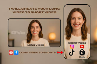 convert your long videos to viral reels and shorts