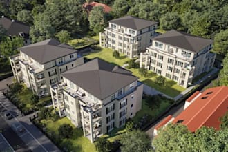 remodel luxury,residential house,front yard, exterior building,vr tour,d5render