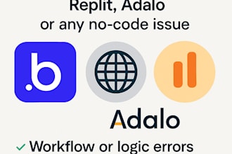 fix bubble io, web application, replit, adalo, bubble app, bubble mvp, lovable
