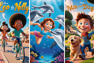 illustrate children story book illustration, children story, book illustration