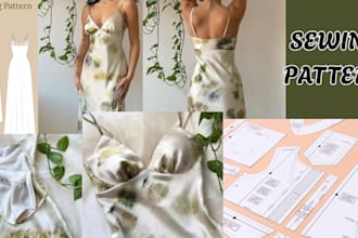 do custom sewing pattern tech packs pattern grading for garments and coat design