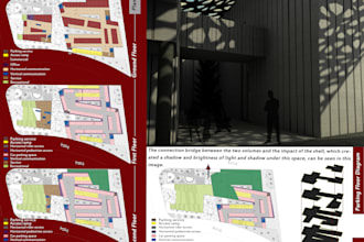 create stunning architectural presentation board and colored floor plans