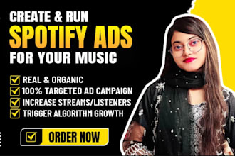 create music ads for your spotify music and music promotion