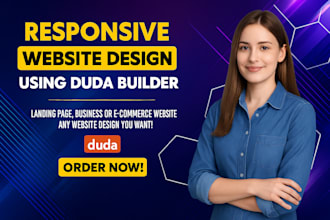 design a website using the duda website builder