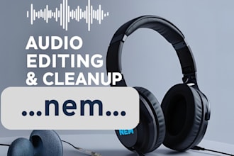 professionally edit, clean, and enhance your audio