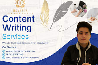 write articles and blogs as well as stories and brand content