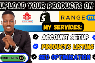 list products on rangeme, postmark, faire shopify store SEO, product listings