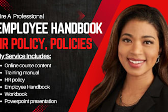 employee handbook HR policy online course creation workbook procedure manual PPT
