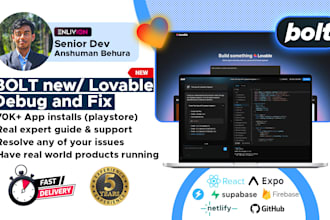 help you fix bugs and errors in bold new and lovable dev project and complete