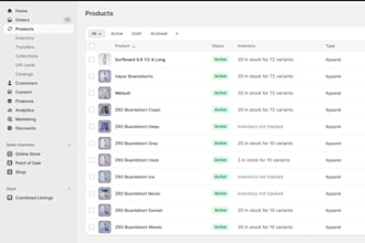 be a shopify product lister for your store