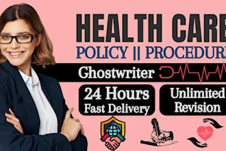 write professional healthcare policies and procedures, sops ndis for your agency