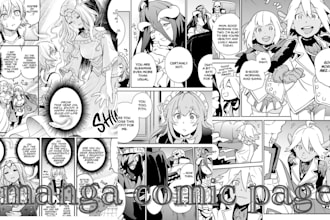 draw manga storyboard anime manga comic page manga artist webtoon manga art