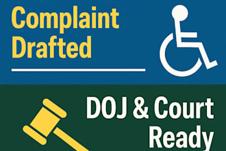 draft ada retaliation or coercion complaint for you