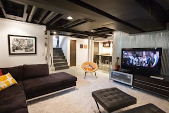 creative 3d basement design, old basement renovation interior design basement