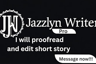 proofread and edit short stories