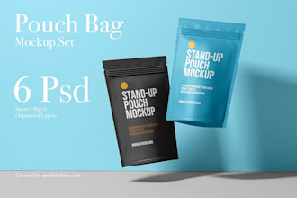 supplement package label design or 3d bottle mockup, amazon product images