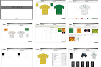 design menswear clothing technical sketches and techpack